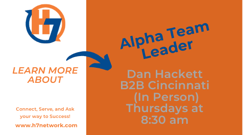Connect with Dan Hackett: Unlock Growth Through Trust 1 Foster growth and connect with Dan Hackett at The Profit Architect. Dan leads H7 Network's B2B Cincinnati group on Thursdays at 8:30 am.